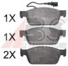 VW 7E0698151 Brake Pad Set, disc brake